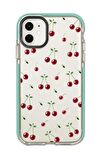 iPhone 12 Uyumlu Kiraz Candy Bumper Silikonlu Telefon Kılıfı