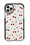 iPhone 12 Pro Uyumlu Kiraz Candy Bumper Silikonlu Telefon Kılıfı