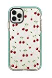 iPhone 12 Pro Uyumlu Kiraz Candy Bumper Silikonlu Telefon Kılıfı