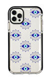 iPhone 12 Pro Max Uyumlu Mystic Aura Desenli Candy Bumper Silikonlu Telefon Kılıfı