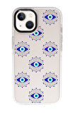 iPhone 13 Uyumlu Mystic Aura Desenli Candy Bumper Silikonlu Telefon Kılıfı
