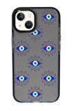 iPhone 13 Uyumlu Mystic Aura Desenli Candy Bumper Silikonlu Telefon Kılıfı
