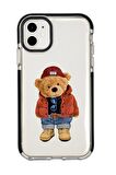 iPhone 12 Teddy Bear Candy Bumper Silikonlu Telefon Kılıfı