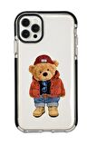 iPhone 12 Pro Teddy Bear Candy Bumper Silikonlu Telefon Kılıfı