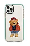 iPhone 12 Pro Max Teddy Bear Candy Bumper Silikonlu Telefon Kılıfı