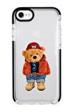 iPhone SE 2020 Teddy Bear Candy Bumper Silikonlu Telefon Kılıfı