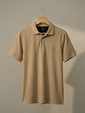 Maccali Camel Erkek Amblemli Basic Polo Yaka Tişört