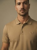 Maccali Camel Erkek Amblemli Basic Polo Yaka Tişört