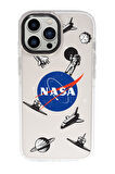 iPhone 15 Pro Max Uyumlu Nasa Desenli Candy Bumper Darbe Emci Silikonlu Telefon Kılıfı 