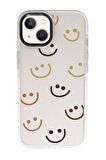 iPhone 15 Uyumlu Smile Desenli Candy Bumper Darbe Emci Silikonlu Telefon Kılıfı 