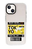 iPhone 15 Uyumlu Tokyo Desenli Candy Bumper Darbe Emci Silikonlu Telefon Kılıfı 