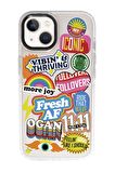 iPhone 15 Uyumlu Fresh Desenli Candy Bumper Darbe Emci Silikonlu Telefon Kılıfı 