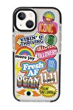 iPhone 15 Uyumlu Fresh Desenli Candy Bumper Darbe Emci Silikonlu Telefon Kılıfı 
