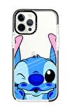 iPhone 12 Pro Max Casetify Stitch Desenli Anti Shock Premium Silikonlu Siyah Kenar Detaylı Telefon Kılıfı