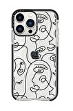 iPhone 13 Pro Max Face Art Casetify Darbe Emci Silikonlu Telefon Kılıfı