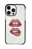 iPhone 13 Pro Max Hello Kiss Casetify Darbe Emci Silikonlu Telefon Kılıfı