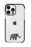 iPhone 13 Pro Max Mandala Fil Casetify Darbe Emci Silikonlu Telefon Kılıfı