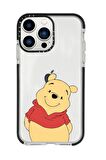 iPhone 13 Pro Max Sevimli Pooh Casetify Darbe Emci Silikonlu Telefon Kılıfı