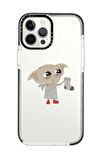 iPhone 11 Pro Casetify Dobby Desenli Anti Shock Premium Silikonlu Siyah Kenar Detaylı Telefon Kılıfı