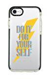 iPhone 6 Casetify Do It Desenli Anti Shock Premium Silikonlu Siyah Kenar Detaylı Telefon Kılıfı