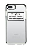 iPhone 8 Plus Casetify Everything Seriously Desenli Anti Shock Premium Silikonlu Siyah Kenar Detaylı Telefon Kılıfı