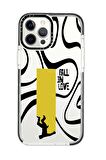 iPhone 11 Pro Casetify Fall In Love Desenli Anti Shock Premium Silikonlu Siyah Kenar Detaylı Telefon Kılıfı