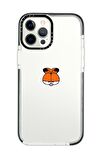 iPhone 11 Pro Casetify Garfield Desenli Anti Shock Premium Silikonlu Siyah Kenar Detaylı Telefon Kılıfı