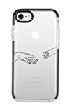 iPhone 7 Casetify Hand and Paw Desenli Anti Shock Premium Silikonlu Siyah Kenar Detaylı Telefon Kılıfı