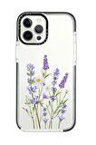 iPhone 11 Pro Casetify Lavender Desenli Anti Shock Premium Silikonlu Siyah Kenar Detaylı Telefon Kılıfı