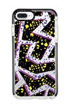 iPhone 7 Plus Casetify Spotted Lightning Desenli Anti Shock Premium Silikonlu Siyah Kenar Detaylı Telefon Kılıfı