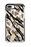 iPhone 7 Plus Casetify Love Animal Pattern Desenli Anti Shock Premium Silikonlu Siyah Kenar Detaylı Telefon Kılıfı