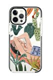 iPhone 12 Pro Casetify Manual of Weeds Desenli Anti Shock Premium Silikonlu Siyah Kenar Detaylı Telefon Kılıfı