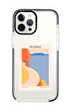 iPhone 12 Pro Max Casetify Palermo Desenli Anti Shock Premium Silikonlu Siyah Kenar Detaylı Telefon Kılıfı