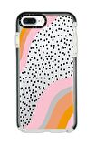 iPhone 8 Plus Casetify Points Desenli Anti Shock Premium Silikonlu Siyah Kenar Detaylı Telefon Kılıfı