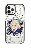 iPhone 11 Pro Casetify Einstein In Formula Desenli Anti Shock Premium Silikonlu Siyah Kenar Detaylı Telefon Kılıfı