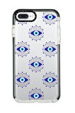 iPhone 7 Plus Uyumlu Casetify Mystic Aura Desenli Anti Shock Premium Silikonlu Siyah Kenar Detaylı Telefon Kılıfı