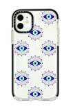iPhone 12 Uyumlu Casetify Mystic Aura Desenli Anti Shock Premium Silikonlu Siyah Kenar Detaylı Telefon Kılıfı