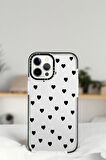 iPhone 13 Pro Siyah Kalpler Desenli Casetify Darbe Emci Silikonlu Telefon Kılıfı