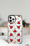 iPhone 14 Pro Karpuz Dilimleri Desenli Casetify Darbe Emci Silikonlu Telefon Kılıfı
