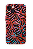 iPhone 13 Mini Uyumlu Color Wave Desenli Premium Silikonlu Telefon Kılıfı