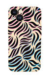 iPhone 13 Mini Uyumlu Color Wave Desenli Premium Silikonlu Telefon Kılıfı