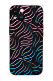 iPhone 13 Mini Uyumlu Color Wave Desenli Premium Silikonlu Telefon Kılıfı