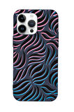iPhone 15 Pro Max Uyumlu Color Wave Desenli Premium Silikonlu Telefon Kılıfı