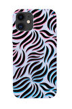 iPhone 12 Uyumlu Color Wave Desenli Premium Silikonlu Telefon Kılıfı