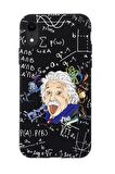 iPhone Xr Einstein In Formula Desenli Premium Silikonlu Telefon Kılıfı