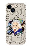 iPhone 13 Einstein In Formula Desenli Kamera Korumalı Premium Silikonlu Telefon Kılıfı