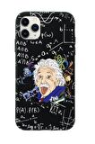 iPhone 11 Pro Einstein In Formula Desenli Premium Silikonlu Telefon Kılıfı