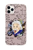 iPhone 11 Pro Max Einstein In Formula Desenli Premium Silikonlu Telefon Kılıfı