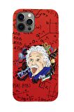 iPhone 12 Pro Max Einstein In Formula Desenli Premium Silikonlu Telefon Kılıfı