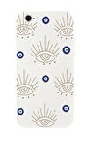iPhone 6 Plus Uyumlu Evil Eye Desenli Premium Silikonlu Telefon Kılıfı